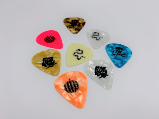 印刷　ギターピック　セルロイド