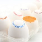 印刷　生卵　イースター